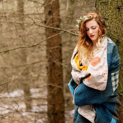 Wrap up warm in a Harris Tweed quilt.