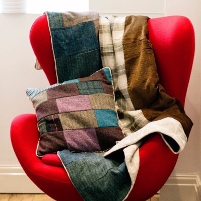 Gentleman Explorer Quilt. The Shackleton Harris Tweed quilt.