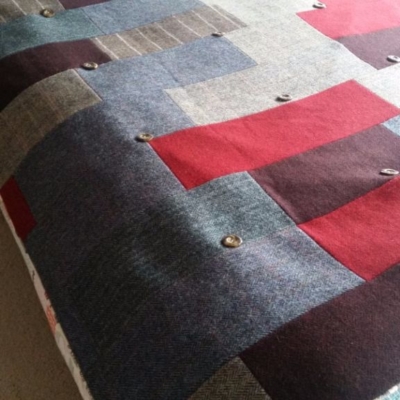 Bespoke Harris Tweed quilt