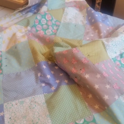 Baby quilt in progress