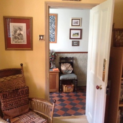 interior view of Norfolk flint cottage