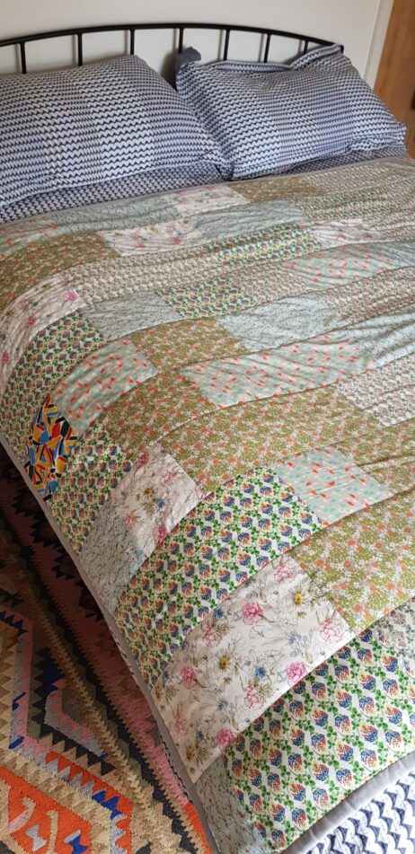 Vintage Liberty Lawn Style Summery Cotton Patchwork Quilts - JUST ONE CURRENTLY AVAILABLE - Image 4