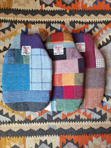 Harris Tweed Patchwork Hot Water Bottle Cover - One of a Kind & 100% British Made - Image 4