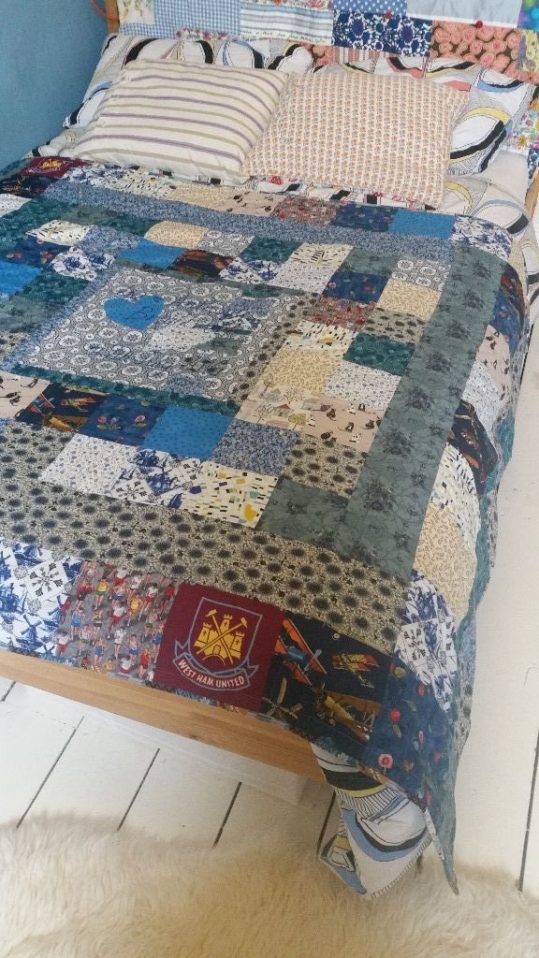 Lia&Anthony's personalised wedding quilt Lia, Anthony's, personalised, wedding, quilt