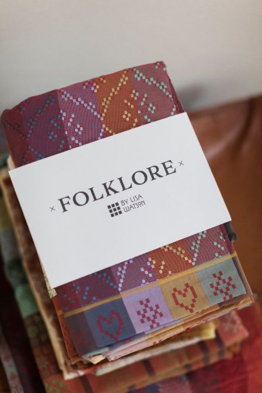 Folklore Fabric folded & packaged ready for you to use. Folklore Fabric folded & packaged ready for you to use.