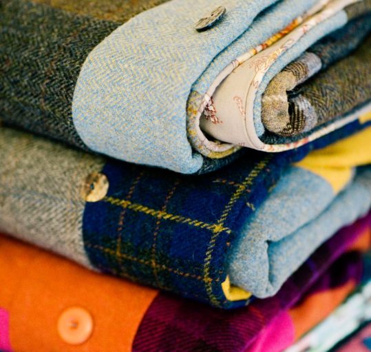 Harris Tweed patchwork quilts Each Harris Tweed patchwork quilt is unique!