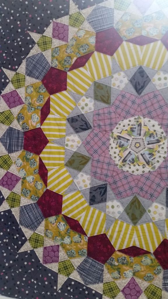 Delightful colour&amp;pattern in this geometric quilt - Quilts by Lisa Watson