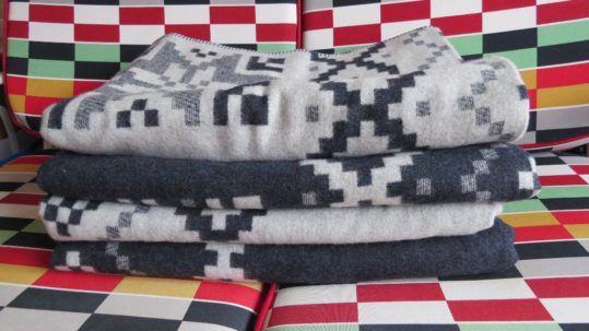 New BIG Fair Isle Design Reversible Wool Blankets 100% British Made This soft felted blanket measures 200cm by 150cm so looks great on a double or kingsize bed as well as being an ideal sofa throw to keep at hand to combat any chills.