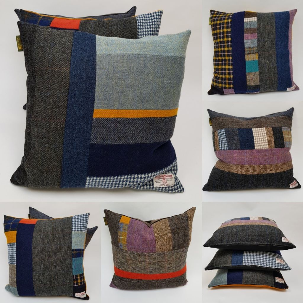 By Lisa Watson is excited to be taking our unique one of a kind 100% British made Harris Tweed cushions & more to Scotland’s Trade Fair at the SECC. Find us on stand E83 Every cushion is distinctive and unique, made up from a combination of all the Harris Tweeds and backed with British velvet or my Folklore Fabric. Which one will you choose?