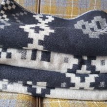 Woven and finished for me at John Spencer in Lancashire my new BIG Fair Isle reversible wool blankets are 100% British Made and are a welcome addition to By Lisa Watson authentically British collection of quilts, cushions & more for your home.