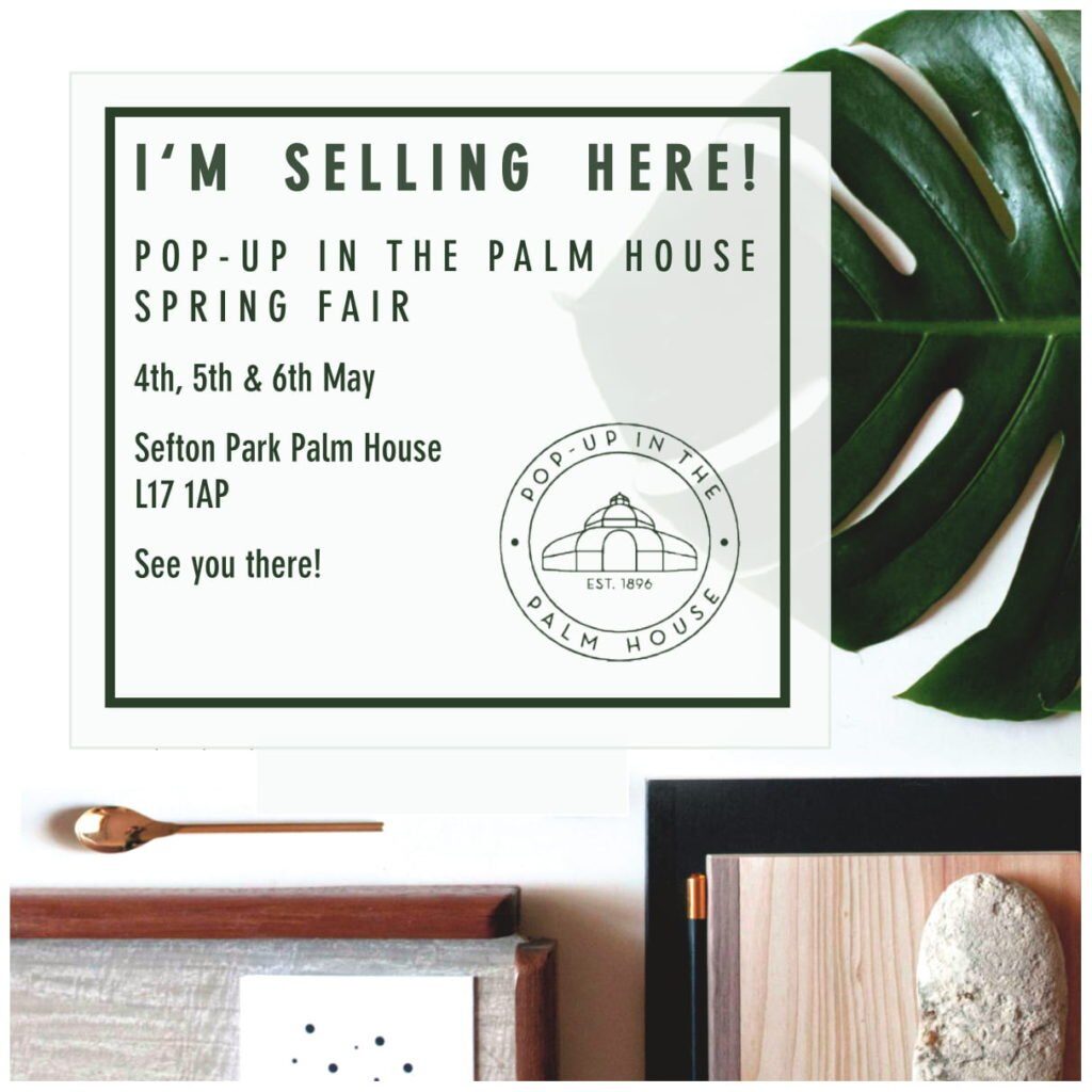 Thrilled to return again to the fun&friendly Pop-Up In The Palm House on the May Bank holiday weekend on Saturday 4th & Sunday 5th May.