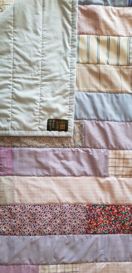 Patchwork Quilt Stitched With Delicious Shirting Fabrics - SADLY NOW SOLD OUT! - Image 4