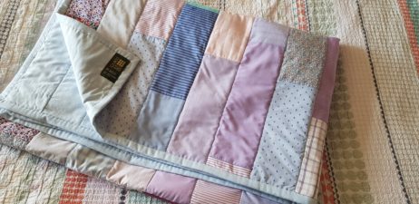 Patchwork Quilt Stitched With Delicious Shirting Fabrics - SADLY NOW SOLD OUT! - Image 3
