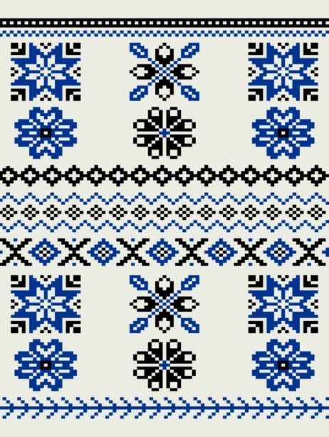 BIG Fair Isle Design Reversible Wool Blankets In Sea Holly & Silver Colourway - LOW STOCK - Image 6