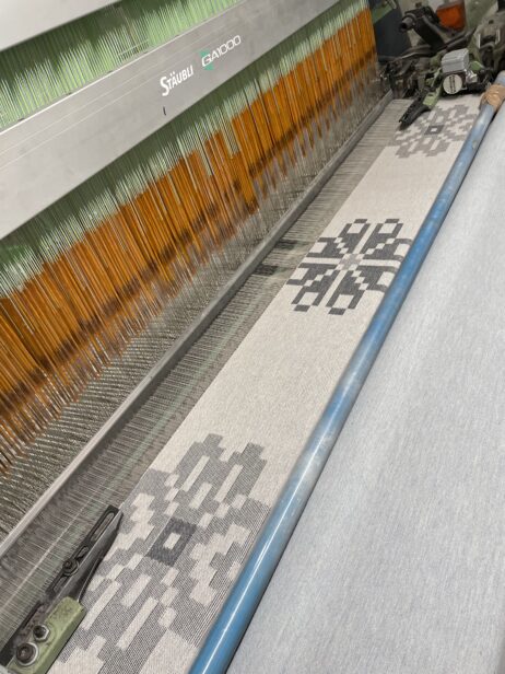 BIG Fair Isle Design Reversible Wool Blankets In Monsoon & Silver Colourway - Image 5