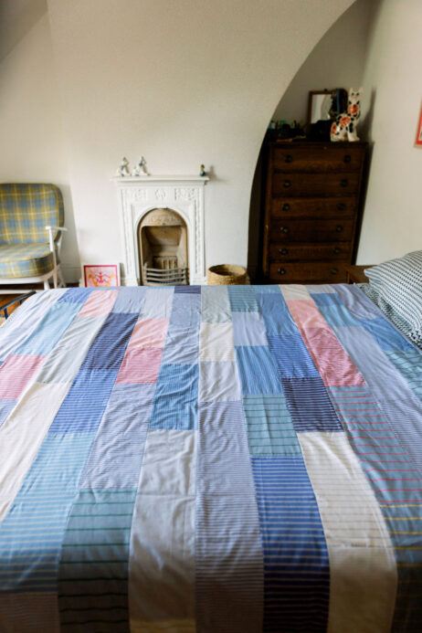 Two Lighter Weight Patchwork Quilts Stitched With Shirting Fabrics - NOW REDUCED - Image 3