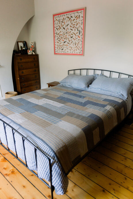 Two Lighter Weight Patchwork Quilts Stitched With Shirting Fabrics - NOW REDUCED - Image 7
