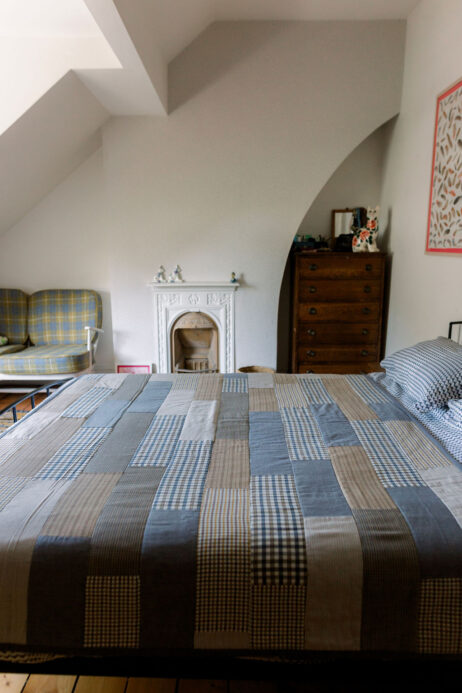 Two Lighter Weight Patchwork Quilts Stitched With Shirting Fabrics - NOW REDUCED - Image 8