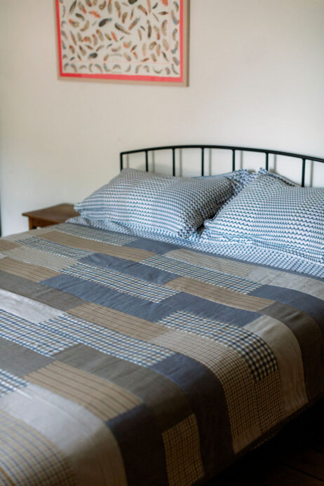 Two Lighter Weight Patchwork Quilts Stitched With Shirting Fabrics - NOW REDUCED - Image 9