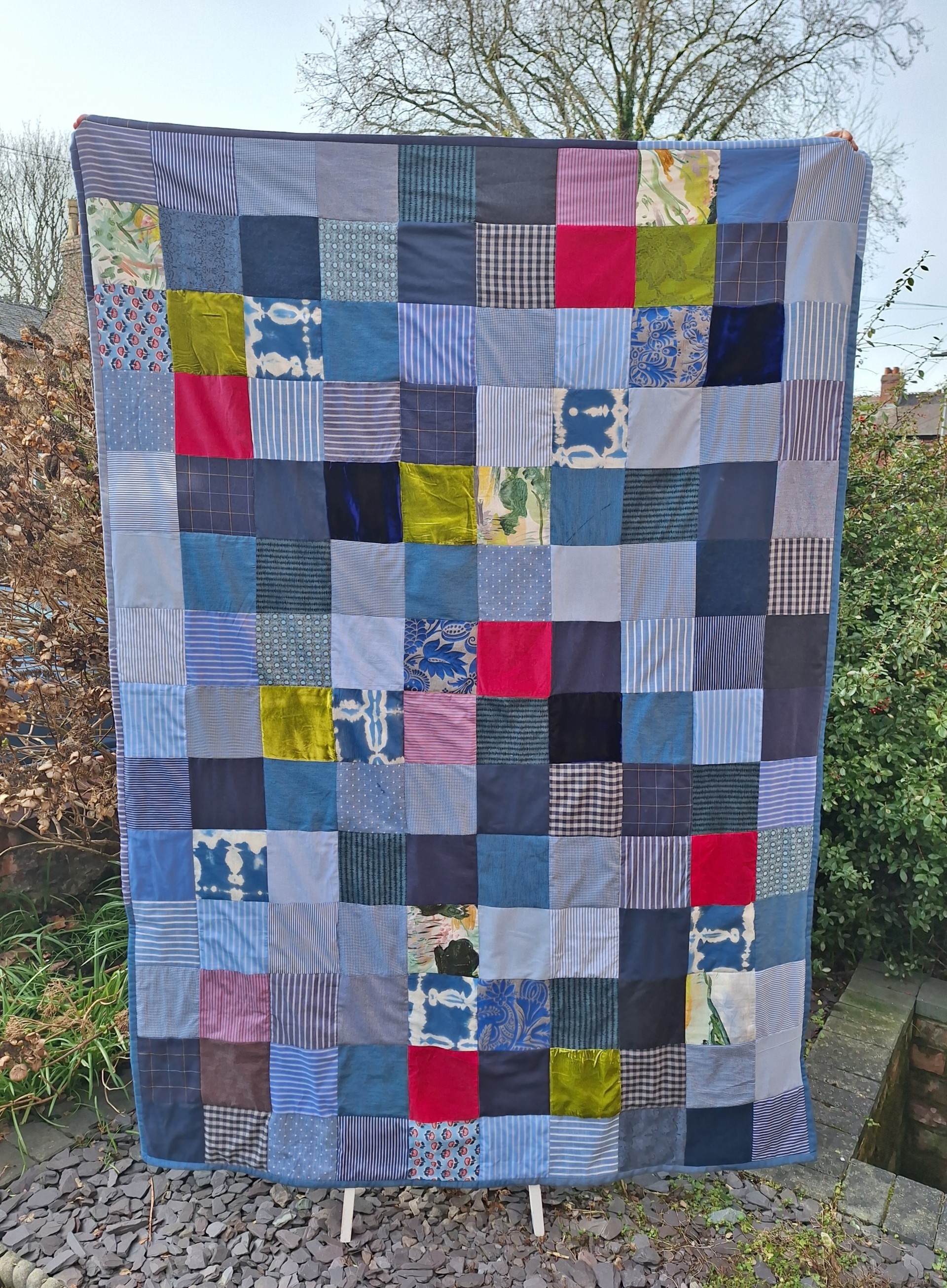 Two Handmade (by me) Square King-size Patchwork Quilts - Image 11