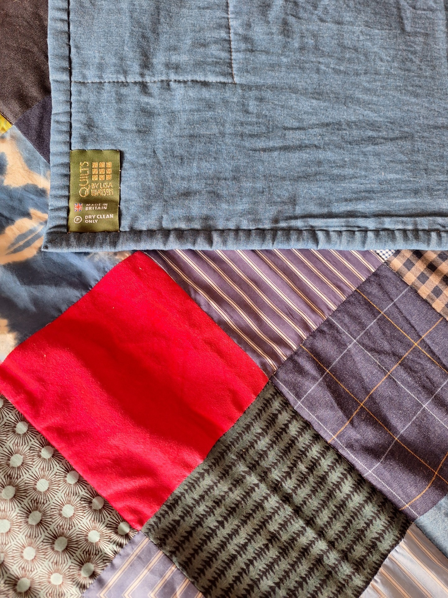 Two Handmade (by me) Square King-size Patchwork Quilts - Image 10